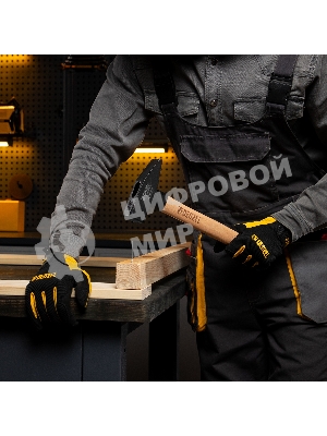 Молоток слесарный Denzel 1000 г, кованый квадратный боек, буковая рукоятка