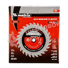 Пильный диск Matrix по дереву, 130x20мм, 24 зуба + кольцо 16/20 Professional
