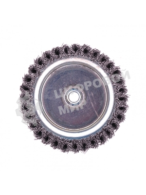 Щетка Matrix для УШМ Heavy Duty, 125 мм, М14, Чашка, крученая проволока 0,5 мм