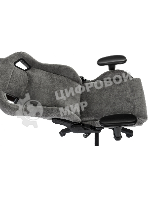 Кресло Zombie Ghost Fabric серый, ткань, 120 кг, механизм качания