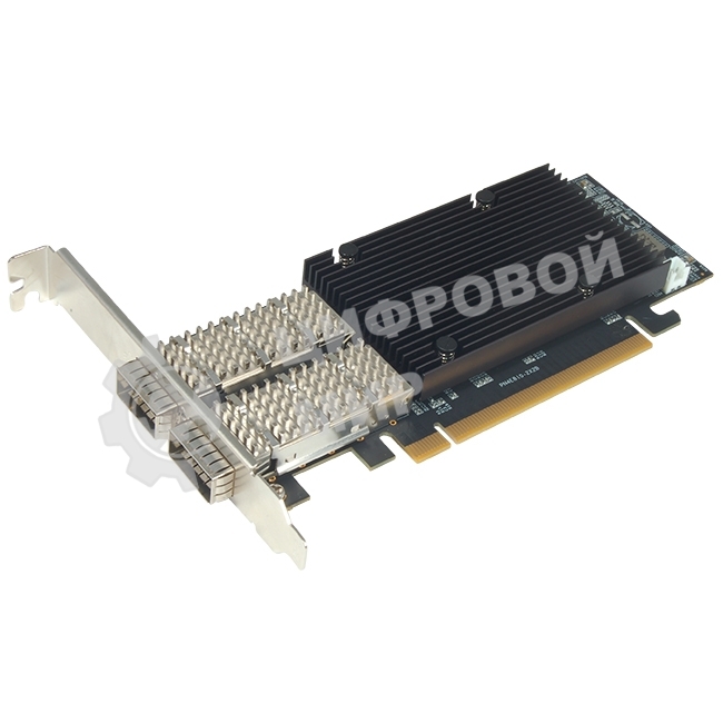Сетевая карта 100G Dual Port QSFP28 PCIe Ethernet Adapter with Intel E810-CAM2 Chipset