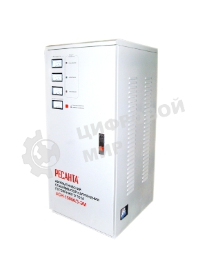 Стабилизатор напряжения Ресанта АСН-15000/3-ЭМ электромеханический трехфазный черный