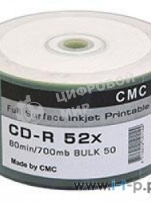 Диски CMC CD-R 80 52x Bulk/50 Full Ink Print 