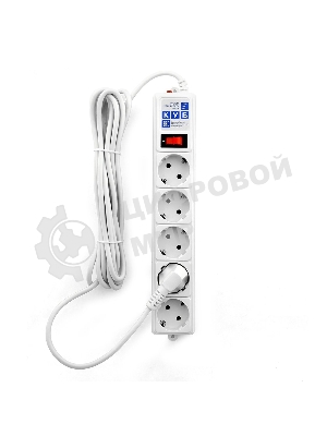 Сетевой фильтр Powercube SPG-B-15-WHITE 5 м, 5 розеток, белый, коробка