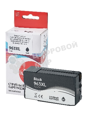 Картридж струйный Sakura 3JA30AE (№963XL Black) для HP, черный, 58 мл., 2000 к.