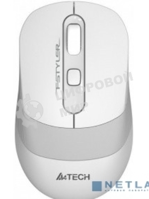 Комплект клавиатура+мышь A4Tech FStyler FG1010 беспроводной, USB, 2000 DPI, белый/серый