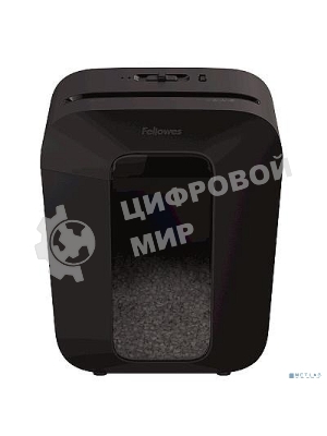 Шредер Fellowes PowerShred LX41 черный (секр.P-4)/перекрестный/8лист./17лтр./скрепки/скобы/пл.карты