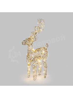 Светодиодная фигура Neon-night Олень 50см, цвет свечения теплый белый, питание 3хAA (не в комплекте)