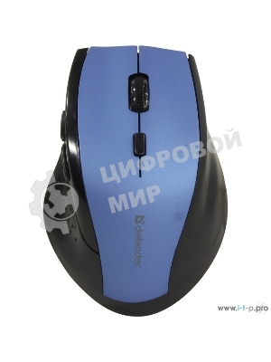 Мышь беспроводная Defender Accura MM-365 синий, 1600 dpi, радиоканал, USB, кнопки - 6