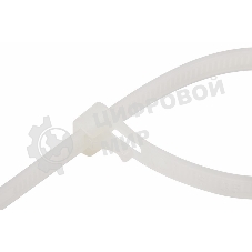 Хомут-стяжка нейлоновая многоразовая Rexant 200x7,5 мм, белая, упаковка 100 шт.