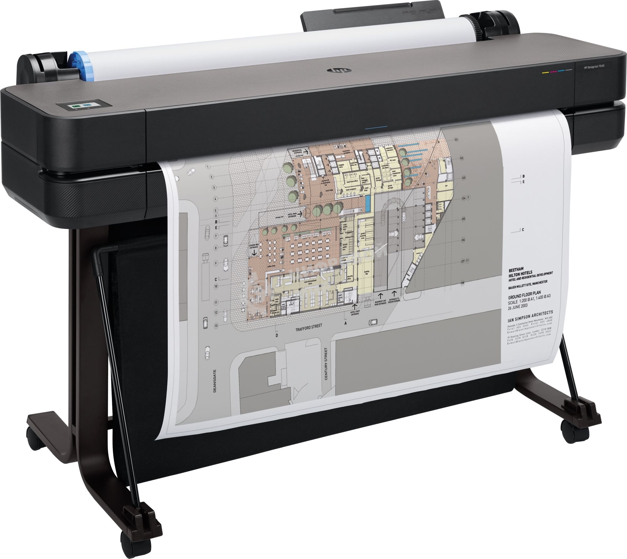 Плоттер струйный HP Designjet T630 (5HB11A/5HB11D), A0, 36