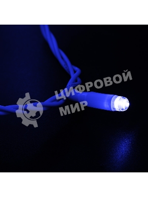 Гирлянда Neon-night Нить 10м, постоянное свечение, белый ПВХ, 230В, синий