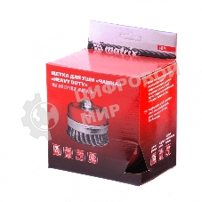 Щетка Matrix для УШМ Heavy Duty, 125 мм, М14, Чашка, крученая проволока 0,5 мм