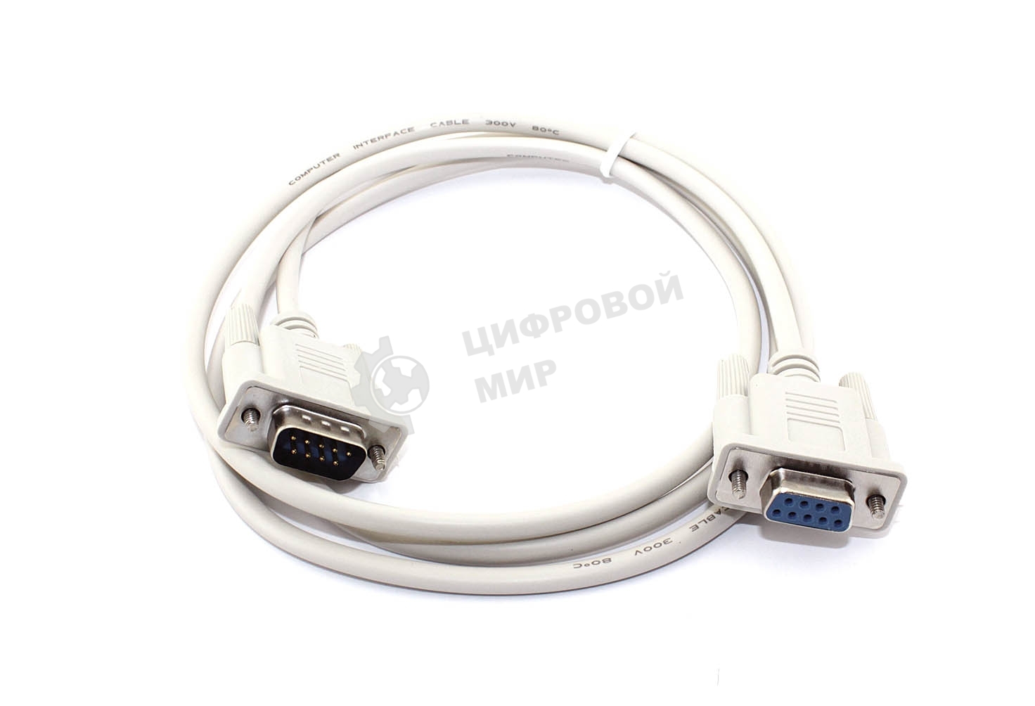 Кабель с разъемами DB9 RS-232 нуль модемный мама-папа 1,4 м