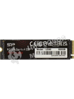Накопитель SSD Silicon Power PCI-E 4.0 x4 500Gb SP500GbP44UD9005 M-Series UD90 M.2 2280