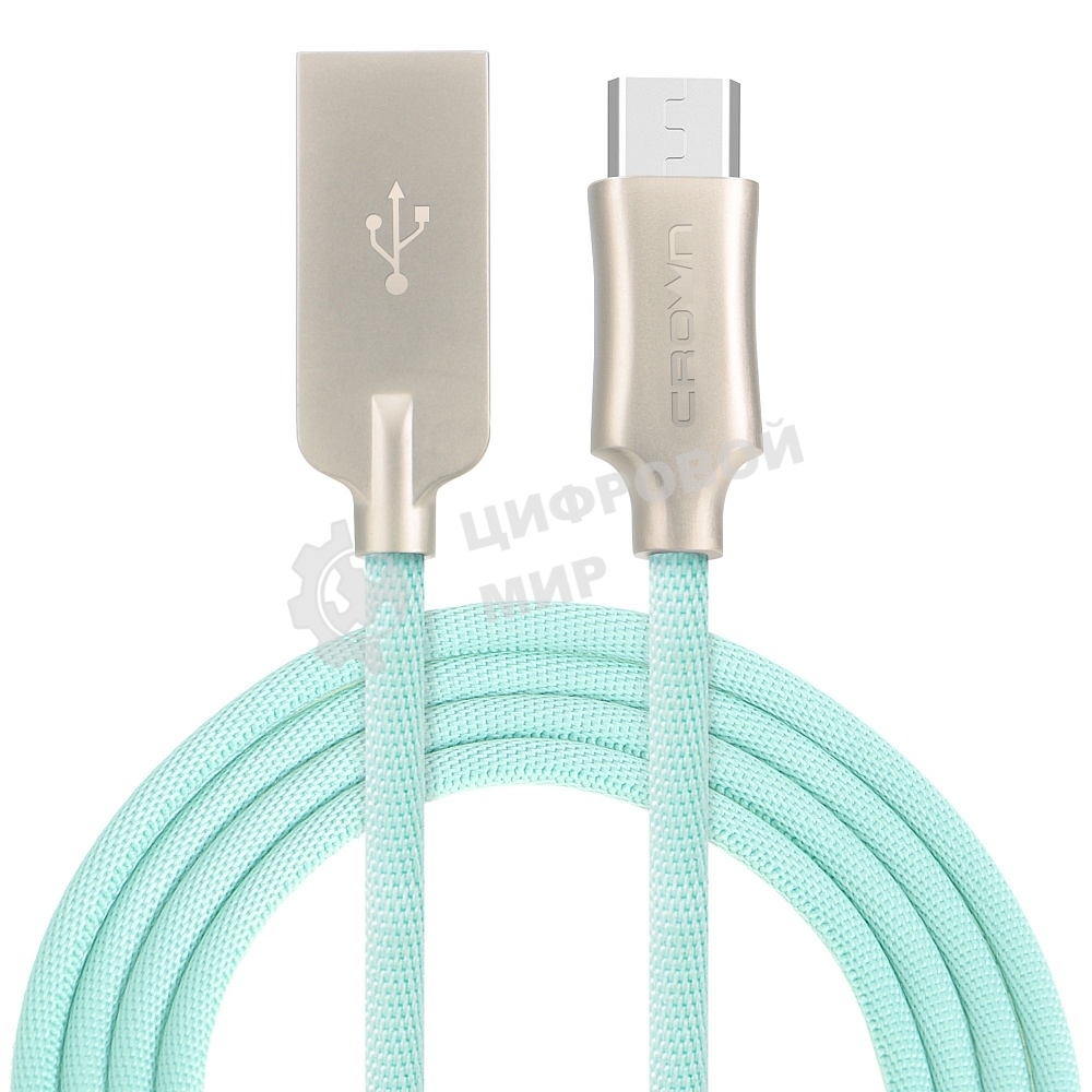 Кабель Crown USB - microUSB CMCU-3132M light blue