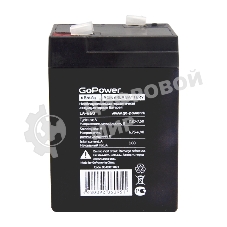 Аккумулятор свинцово-кислотный GoPower LA-660 6V 6Ah (1/20)