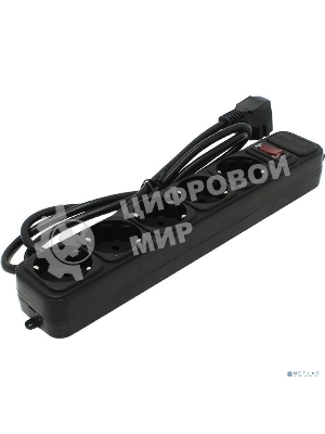 Сетевой фильтр ExeGate EX266859RUS SP-5-1.5B (5 розеток, 1.5 м, евровилка, черный)