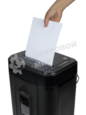 Шредер Heleos АП20-4 черный с автоподачей (секр.P-4) перекрестный 131лист. 20лтр. скрепки скобы пл.карты
