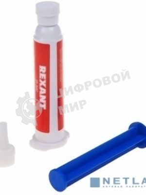 Флюс-гель для пайки Rexant, паяльная кислота, 12 мл, техно-шприц, блистер