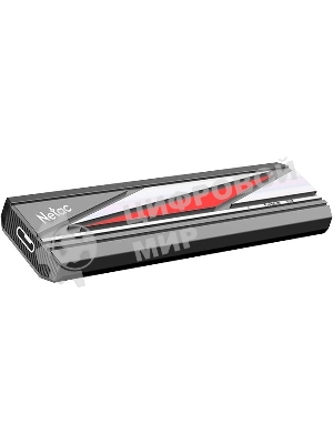 Внешний SSD Netac ZX20L, 256 Gb, USB 3.2 Gen 2x2 Type-C, R/W 2000/1800, черный