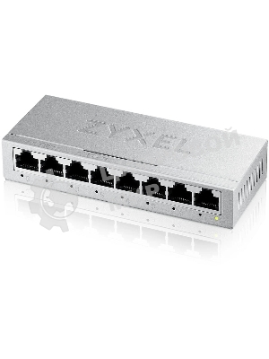 Коммутатор Zyxel GS-108B v5, 8 портов 1000 Мбит/с, настольный, металлический корпус