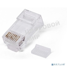 Коннектор RJ-45, Filum FL-NA-PLUG6-2 6 кат., со вставкой, 8p8c, 30 мкм, универсальный, для одножильного и многожильного кабеля, уп/100 шт
