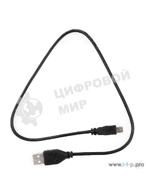 Кабель Гарнизон USB 2.0, AM/miniBM 5P, 0.5м, пакет (GCC-USB2-AM5P-0.5M)