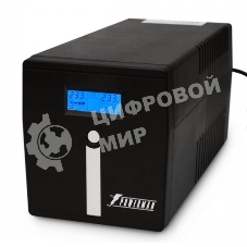 Источник бесперебойного питания Powerman Smart Sine 1500VA/1050W, 220V, Line-Interactive, LCD, Tower, Out: 4xShuko, черный*SmartSine1500