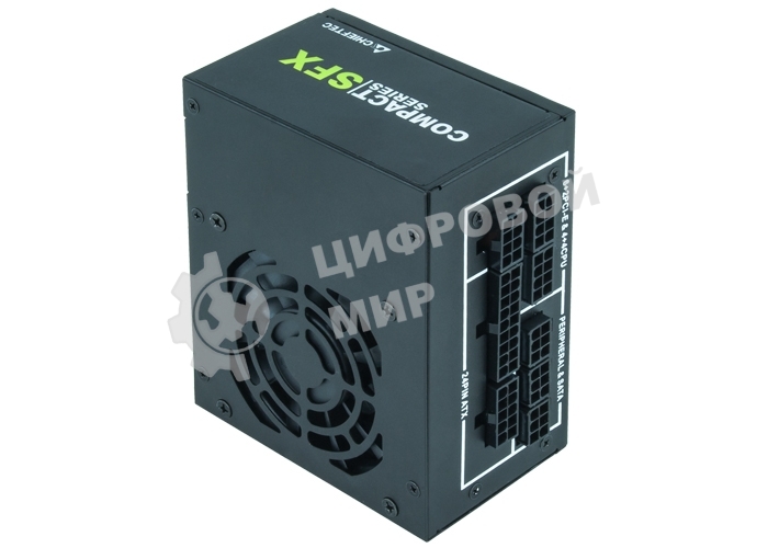 Блок питания Chieftec Compact CSN-450C, 450Вт, 80 PLUS Gold, 80мм, модульный, черный