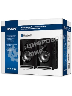 Акустическая система SVEN SPS-705 2.0 черный 40Вт
