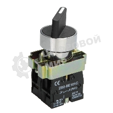 Переключатель LAY5-BD33 на 3 полож. черный I-O-II станд. ручка IEK BSW60-BD-3-K02