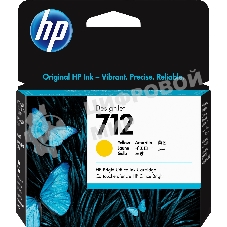 Картридж струйный HP 712 3ED69A желтый (29мл) для HP DJ Т230/630