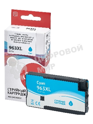 Картридж струйный Sakura 3JA27AE (№963XL Cyan) для HP, голубой, 25,5 мл., 1600 к.
