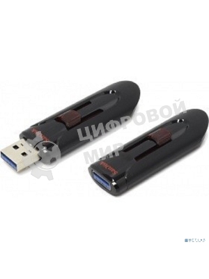 Флешка USB Sandisk CZ600 Cruzer Glide (SDCZ600-128G-G35), 128Gb, USB 3.0, R/W 100/20, черный