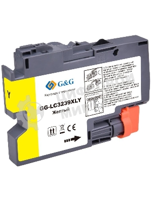 Картридж струйный G&G GG-LC3239XLY желтый (52мл) для Brother HL-J6000DW/J6100DW