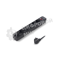 Сетевой фильтр ExeGate EX266864RUS SP-6-1.5B (6 розеток, 1.5м, евровилка, черный)