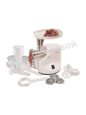 Мясорубка электрическая Kenwood MG450 белый, 1400 Вт, 1.5 кг/мин, реверс, защита от перегрузки, насадки - 5