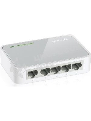 Коммутатор TP-Link SOHO TL-SF1005D Коммутатор 5-port 10/100M mini Desktop Switch, 5 10/100M RJ45 ports, Plastic case