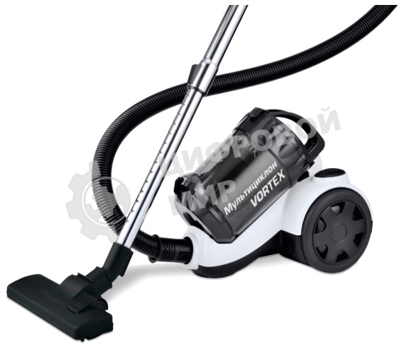 Пылесос Centek CT-2528 белый/черный, 350/2000 Вт, уборка сухая, пылесборник циклонный фильтр, 1.5 л