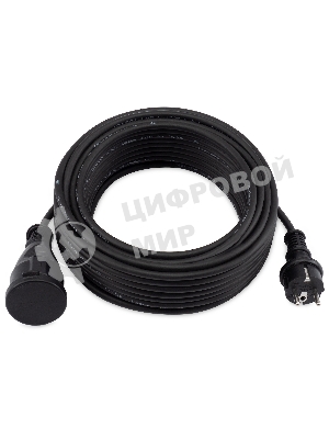 Удлинитель силовой Starwind ST-PS1.20/FRB-16 3x1.0 кв.мм 1 розет. 20 м КГ 16A без катушки черный