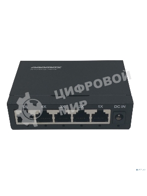 Коммутатор неуправляемый NEOMAX NMS-105P-1000-S, 5 портов 1000 Mbps, металл