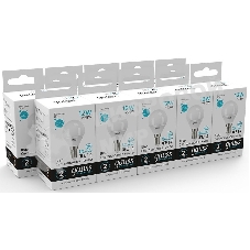 Лампа светодиодная Gauss Elementary 12Вт цок.: E14 шар 220B 4100K св. свеч. белый ней. (упак.: 10 шт)