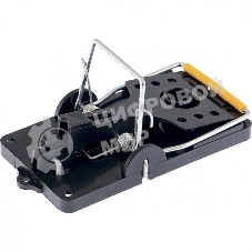 Мышеловка Сибртех пластиковая открытая, металлический механизм, малая, 100х45 мм, 2 шт.