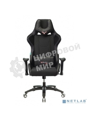 Кресло Бюрократ VIKING 4 AERO BLACK EDITION черный, экокожа, 120 кг, механизм качания