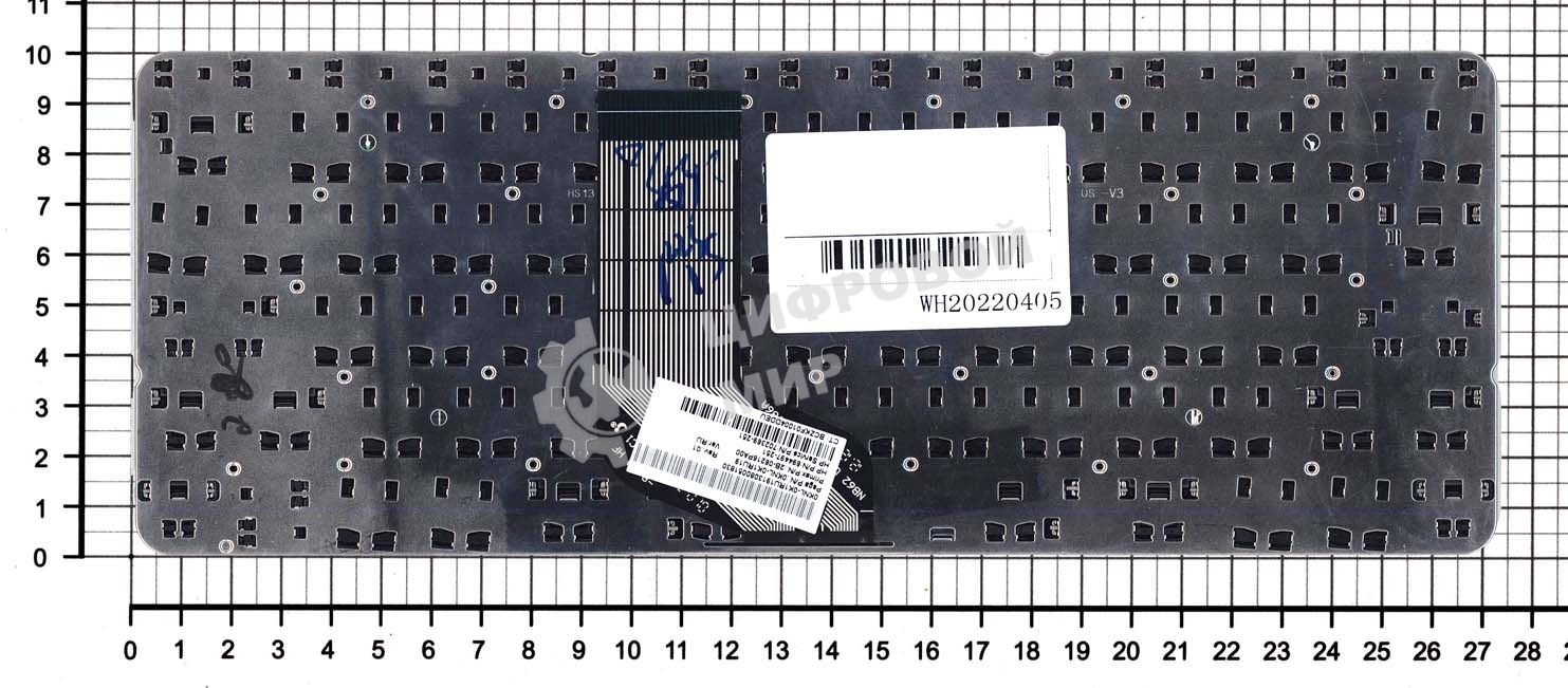 Клавиатура для ноутбука HP Envy x2 11-G черная