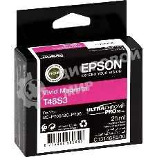 Картридж струйный пурпурный Epson T46S3 для SC-P700