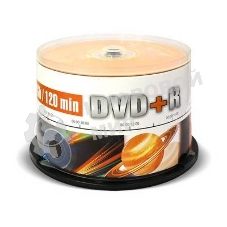 Диск DVD+R Mirex 4.7 Gb, 16x, Cake Box (50), (50/300)