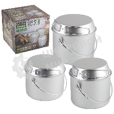 Набор котелков походных (1л; 2л; 3л) Camp-S1