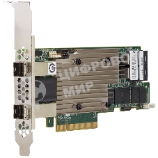 Контроллер MegaRAID 9480-8I8e SGL (05-50031-00), PCIe 3.1 x8 LP, SAS/SATA/NVMe, RAID 0,1,5,6,10,50,60, 16port(2 * int SFF8643 + 2 * ext SFF8644), 4Gb Cache, 3516ROC